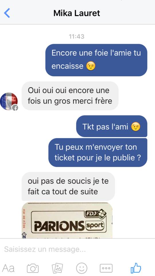 Fixed_Community's tweet image. Pour celui d'aujourd'hui je vous attend en privé

Match : Sporting lisbonne - Besiktas
Score : 3-1
Côte : 10