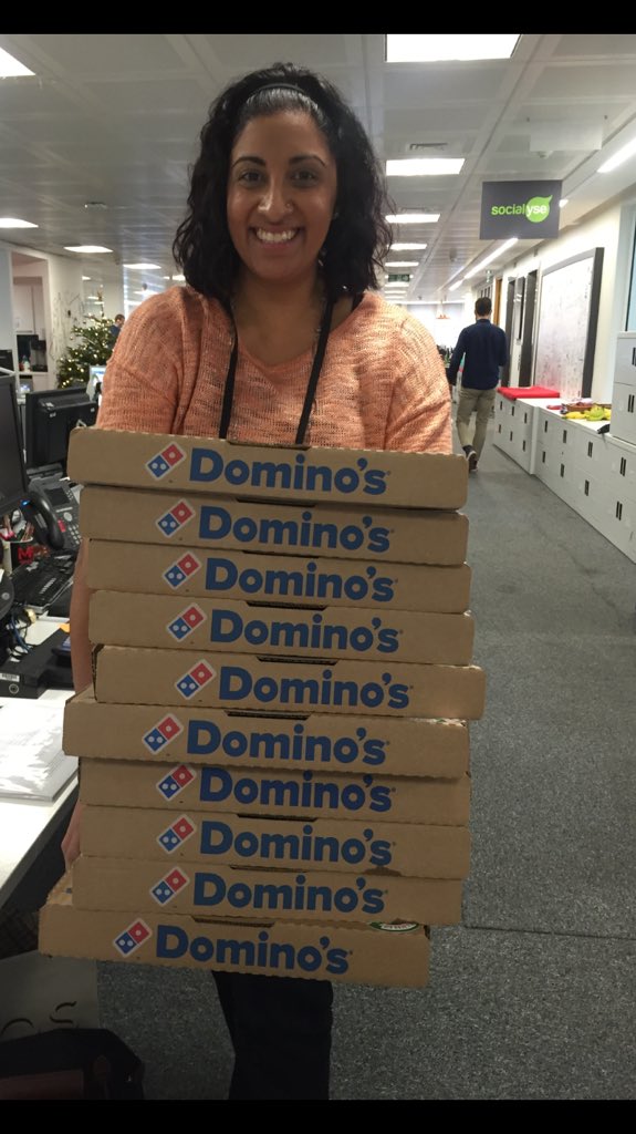Pizza increases productivity she said. Eat &amp; Learn session <a href="/Socialyse/">Socialyse</a> #happyfriday