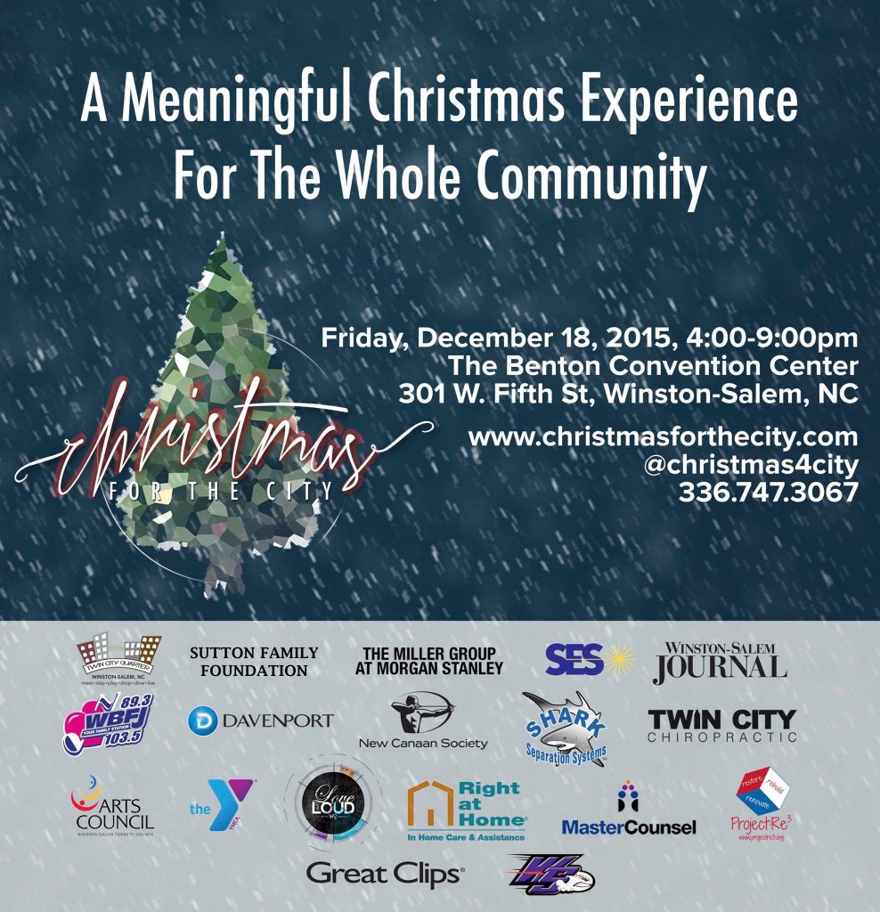 christmas4city's tweet photo. Look for the #CFTC2015 ad in this morning's @JournalNow. 
We are so grateful for their sponsorship!! https://t.co/wgN4jVqm1x