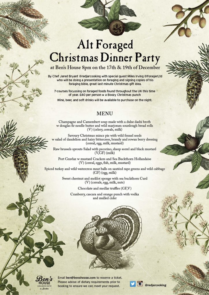 redjarcooking's tweet photo. Now taking bookings for next weeks Alt Dinner Party's @Chocolatedandy with special guest Miles Irving @ForagerLtd https://t.co/57ILiETRGW
