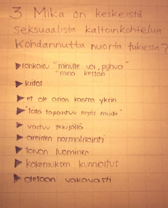 lupakysya's tweet photo. Keskeisiä pointteja, mikä keskeistä seksuaalista kaltoinkohtelua kokenutta nuorta tukiessa. #LupaKysyä https://t.co/frfwlYdMcs