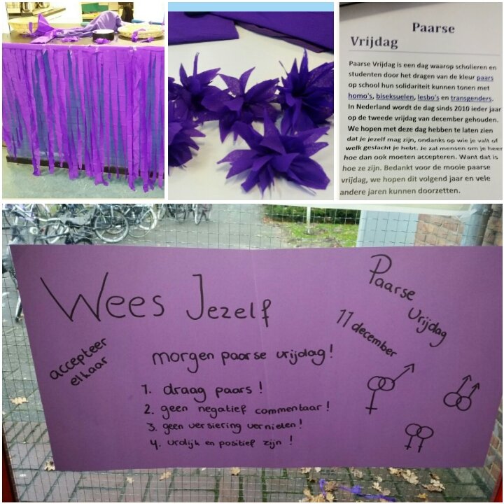 AndesJongeren's tweet photo. Esdal College Borger deed vandaag ook mee met #paarsevrijdag https://t.co/XuPpAXpOyx