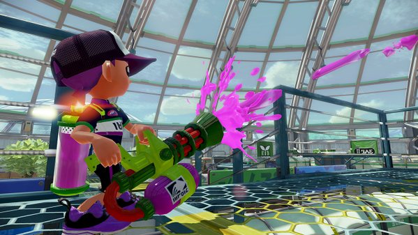 SplatoonNA_'s tweet photo. Breaking #Splatoon news! The Zink Mini Splatling arrives tonight! #WiiU https://t.co/ZDh1gitm7P