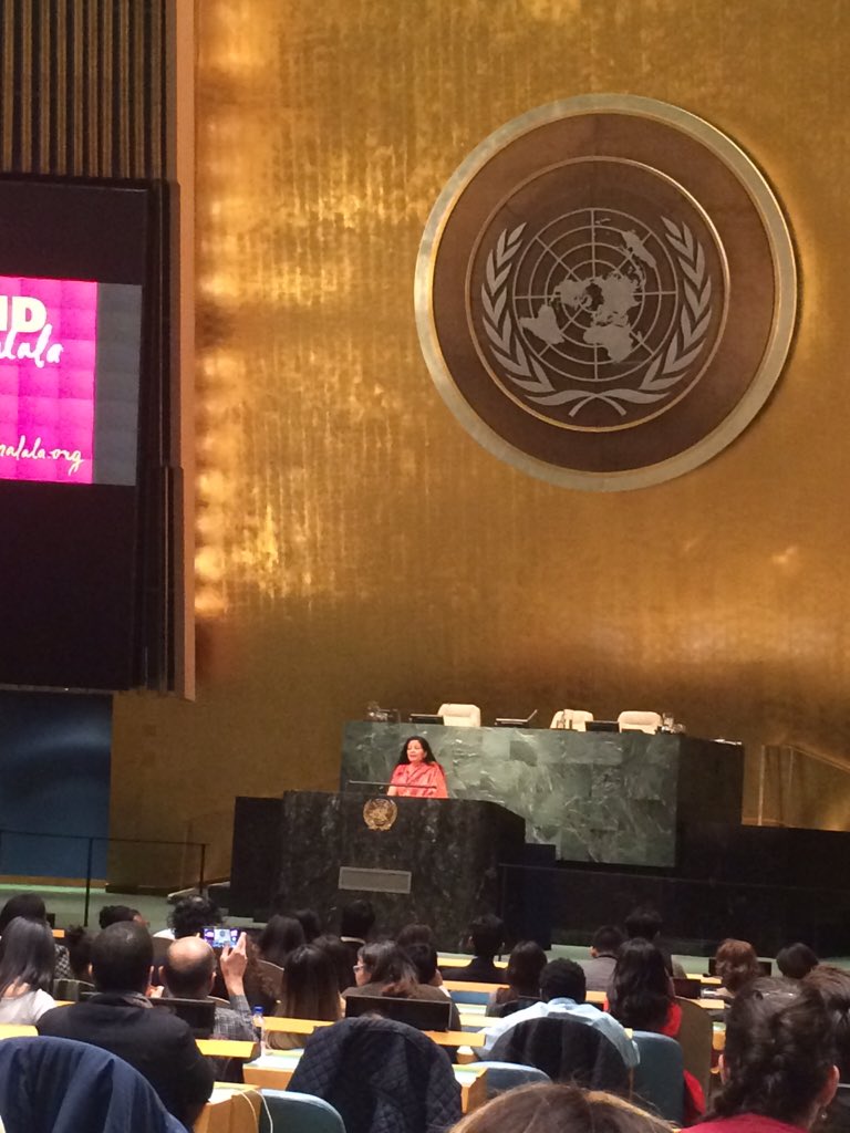 beckygr's tweet photo. He Named Me Malala. Screening at the UN on International Human Rights Day. #withMalala #UNGA @MalalaFund https://t.co/X5gv8yek78