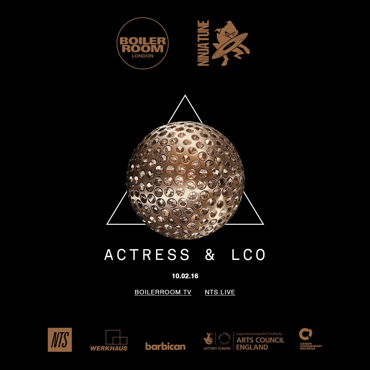 New material from <a href="/ctress_a/">AZD</a> &amp; <a href="/LCOrchestra/">LCOrchestra</a> live from <a href="/BarbicanCentre/">Barbican Centre</a> on Feb 10th. Buy here blrrm.tv/actressxlcobar