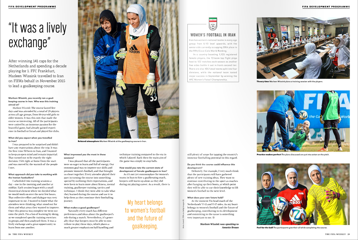 FIFAWWC's tweet photo. #TheFIFAWeekly
Inc. #FIFAWWC & 2015 highlights, Kessler on #BallondOr & development in Iran
https://t.co/v0HZBHj8pb https://t.co/e3LcM2qL3M