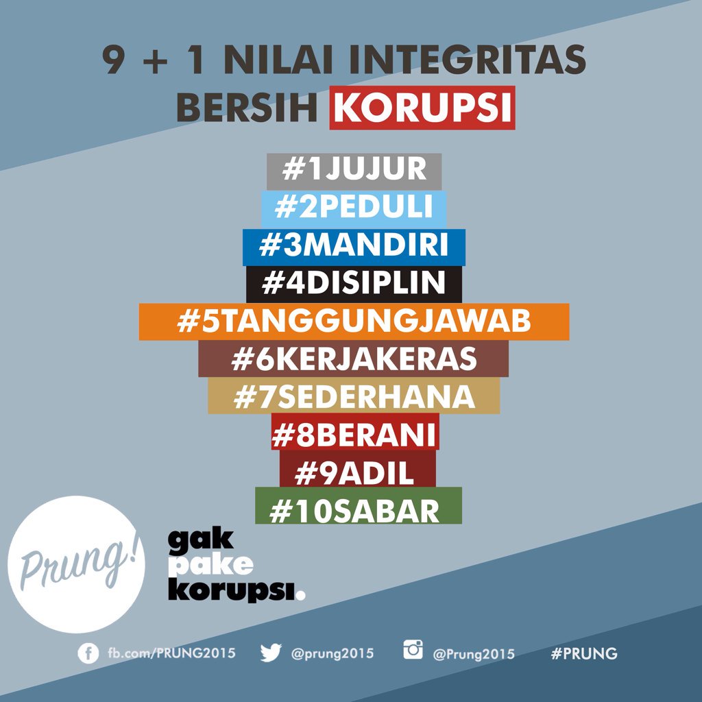 #GakPakeKorupsi tweet media