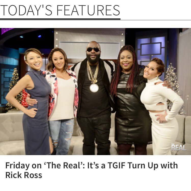 roydee1994's tweet photo. @MaybachMusicGrp: Tune in today and catch @rickyrozay richforever on @therealdaytime ! #blackmarket https://t.co/pSC2SLexZ3