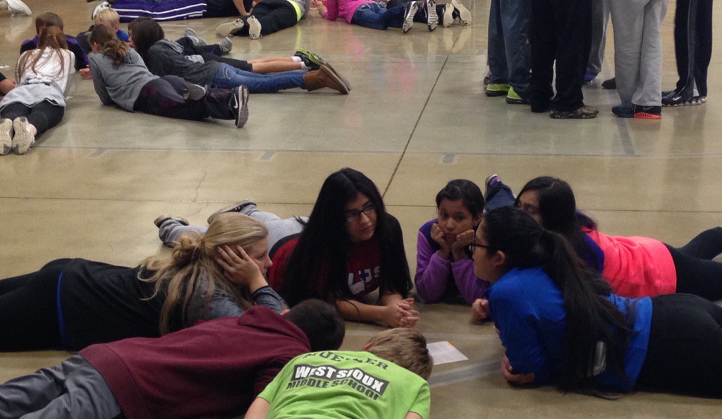 Paola leading group at #courageretreat