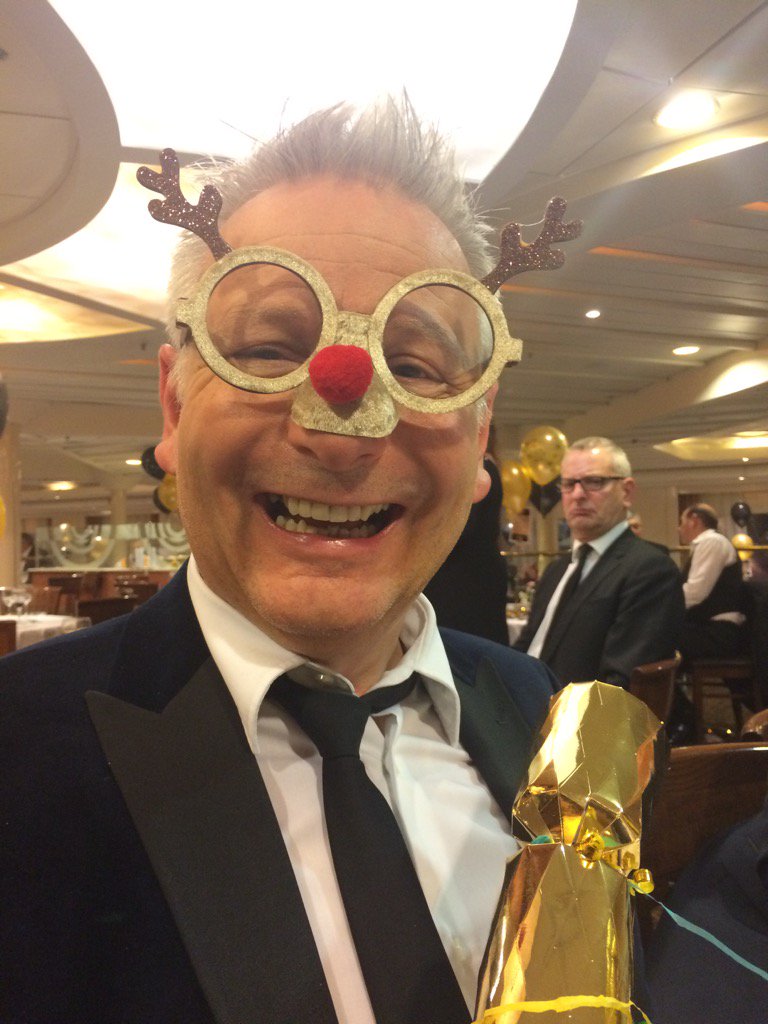 Lucy_Huxley's tweet photo. Here's a pic of the very serious & sensible director of @ukcruising at his annual dinner last night #findyourunique https://t.co/xubJggxxKt