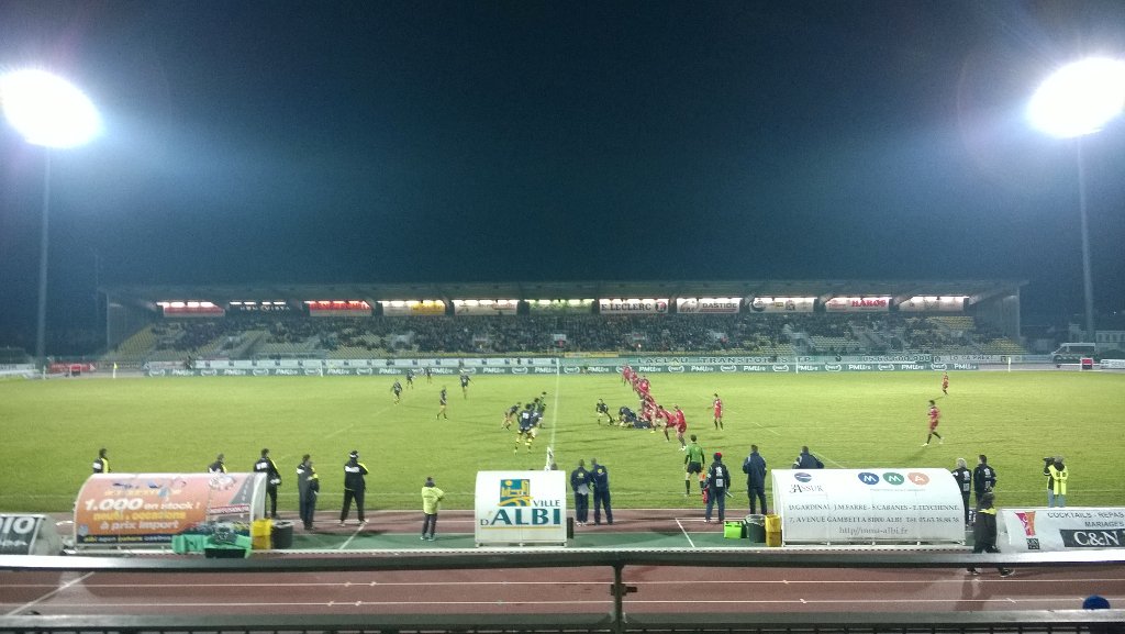 studiodarman's tweet photo. Sympa la soirée client, invitation match de rugby #SCA @sudouestpassion #studiodarman #albi #webagency https://t.co/Q0uRICcESM