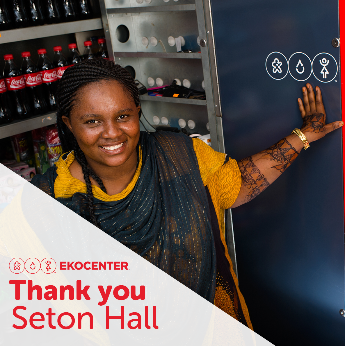 EKOCENTER's tweet photo. Thanks @SetonHall for supporting #ProjectRIPPLE! We can't wait to share how your donations will be put to good use. https://t.co/Xk8ImAfA6J