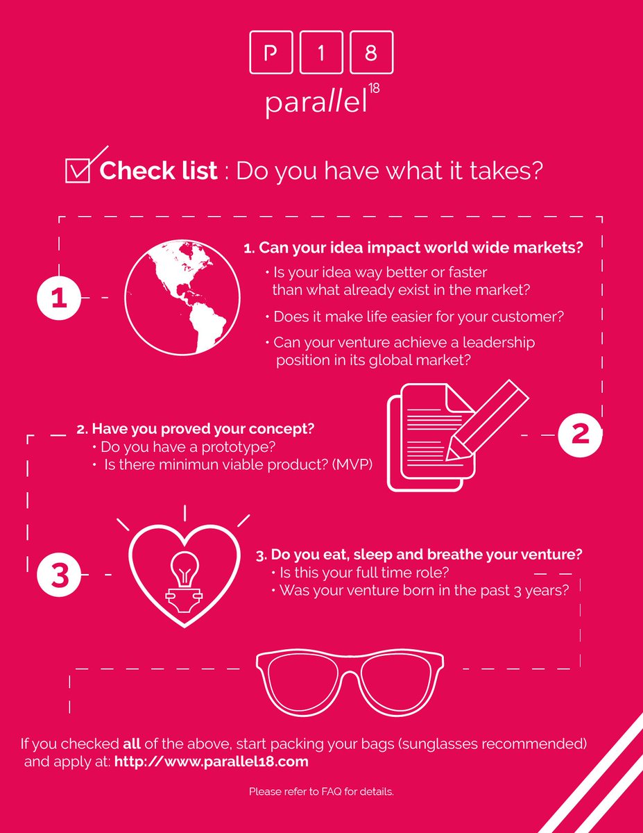 p18startups's tweet photo. How to know if Parallel18's is right for your startup. #PRstartups #p18 Apply here: https://t.co/2tqtMIITa9 https://t.co/GTP8Zz26bU