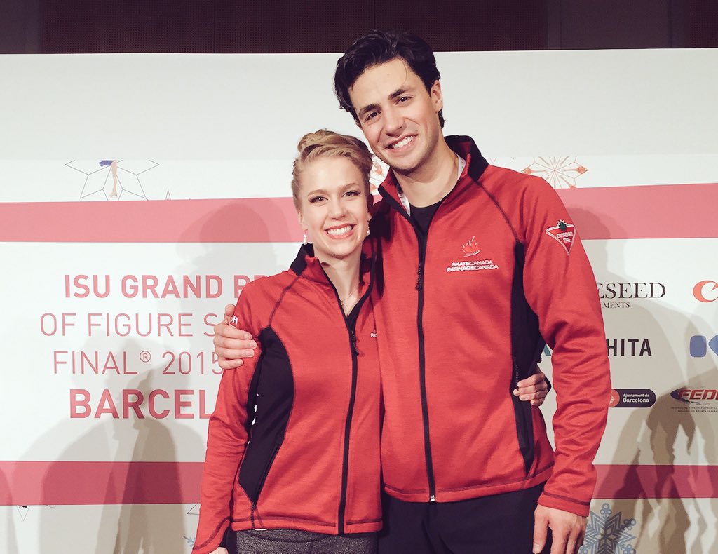 SkateCanada's tweet photo. Une autre charmante performance de @WeaverPoje! Ils se trouvent en 1e place après la danse courte. #FGPBarcelone https://t.co/mQMSZP9SMK