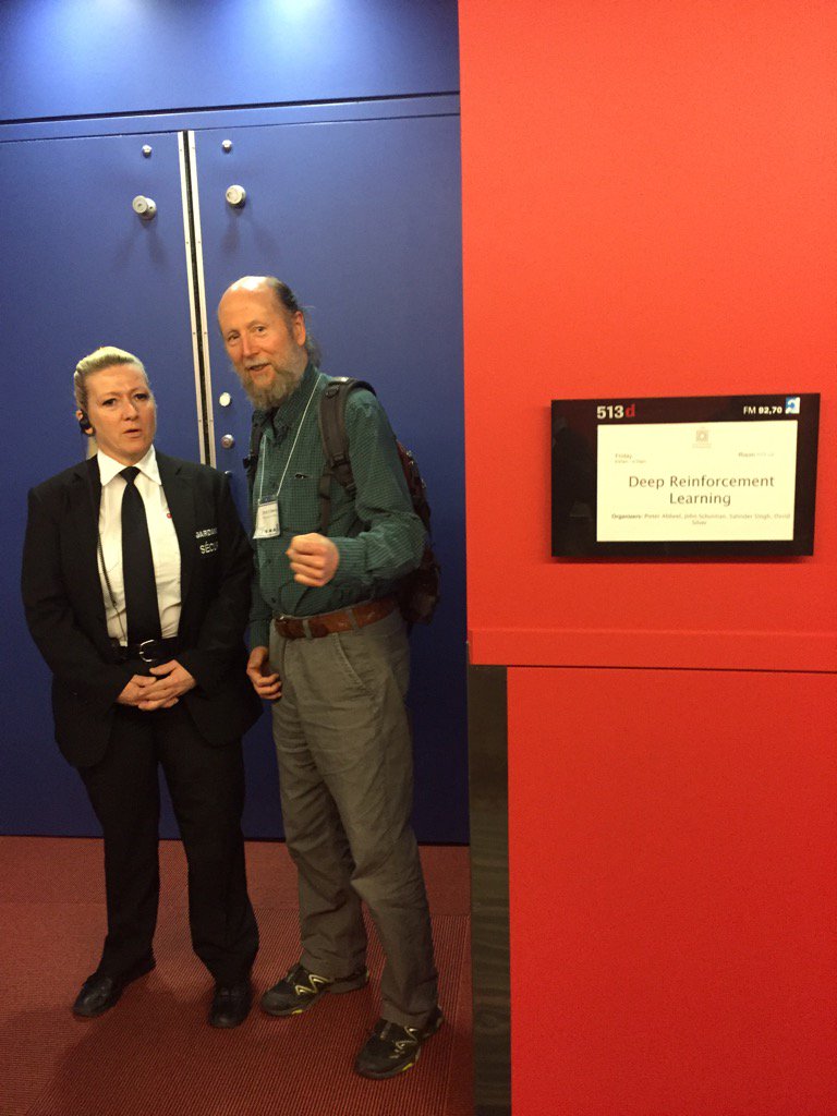 Nando de Freitas (@nandodf) on Twitter photo Rich Sutton locked out of the RL workshop at #nips2015 because it's too full :) Rich Sutton locked out of the RL workshop at #nips2015 because it's too full :)