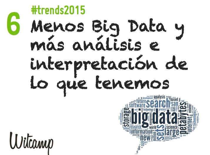 Witcamp's tweet photo. 6. Menos #bigdata y más interpretación de lo que ya tenemos #trends2015 #witcamp
📊 https://t.co/W8ngmMCgwH https://t.co/VN8TWcPqWX