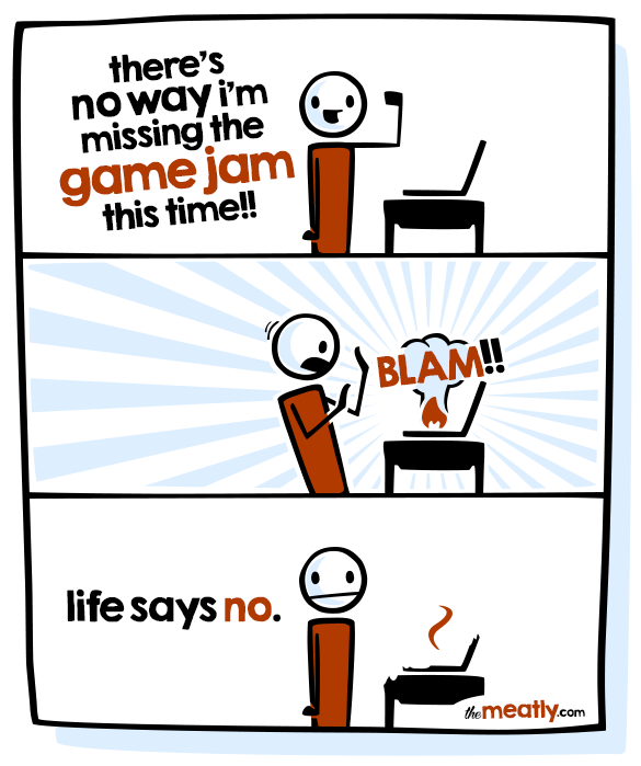 themeatly's tweet photo. THIS is why you are NOT doing #LudumDare this time... O.o

#gamedev #gamejam @theMeatly https://t.co/9C6hVxgmZL