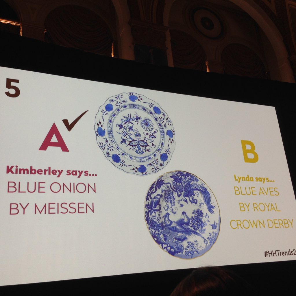 seemapersaud's tweet photo. In case you were wondering, the dish pattern on the left came first! #HHtrends2016 https://t.co/KmkLsxd1CJ