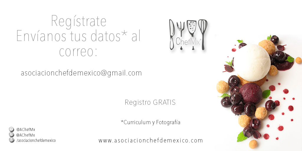 AChefMx's tweet photo. Seguimos buscando a todos los #estudiantes de #gastronomia de #México talento. #achefmx https://t.co/sEYiCuuCCu