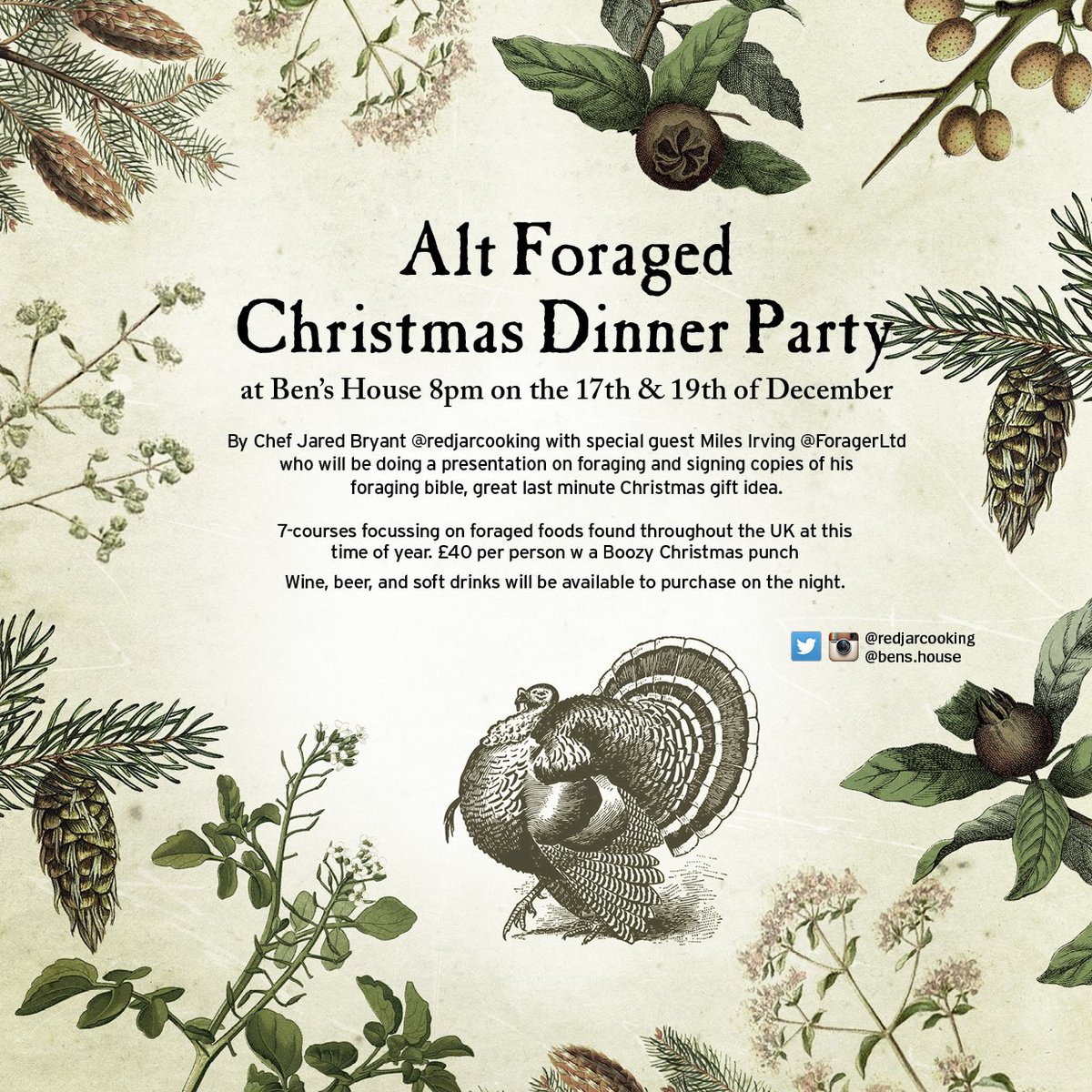 ForagerLtd's tweet photo. Delicious feast of Winter fare with a great big helping of Wild created &amp; hosted by @redjarcooking &amp; @ForagerLtd https://t.co/hKFhqN0aJv