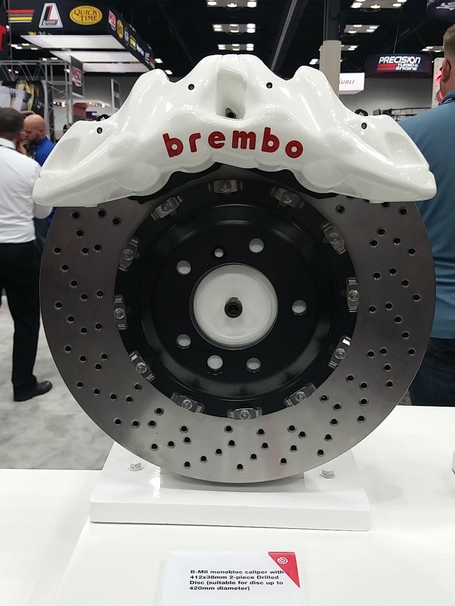 BremboBrakes's tweet image. Brembo B-M8, Best New Engineered Product Award winner from #SEMA2015 on display in Booth 3631. #PRIShow