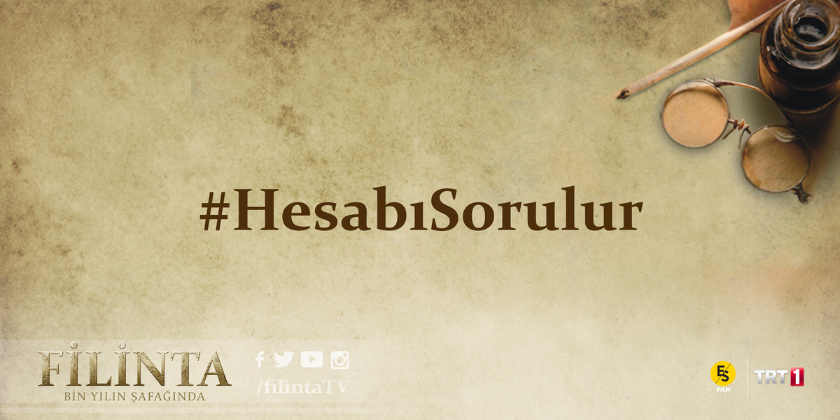 Bu akşam ki etiketimiz #HesabıSorulur
Yorumlarınızı bizimle paylaşabilirsiniz. #Filinta