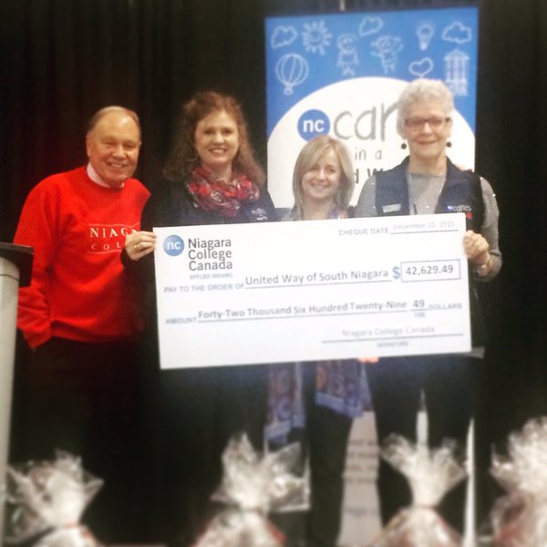 niagaracollege's tweet photo. We surpassed our goal of $40K for the @UnitedWaySN! TY to everyone that contributed to this worthy cause. #myNCstory https://t.co/SDtC0kWcqj