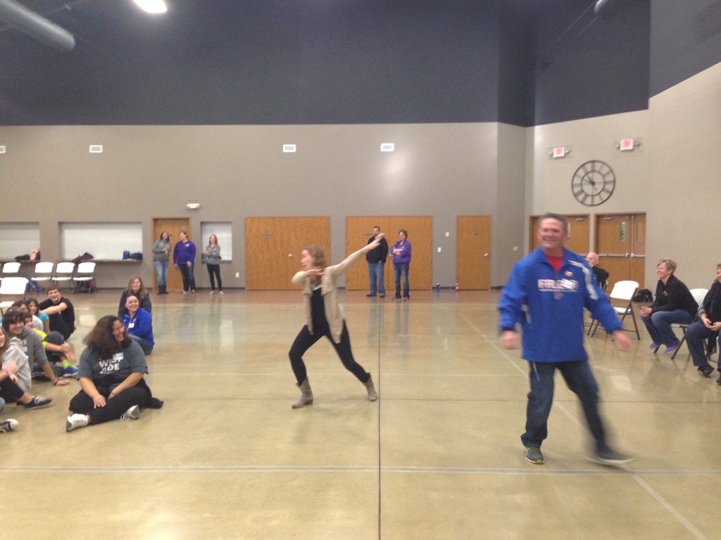 Mr. Heinrich getting in the action with Jean