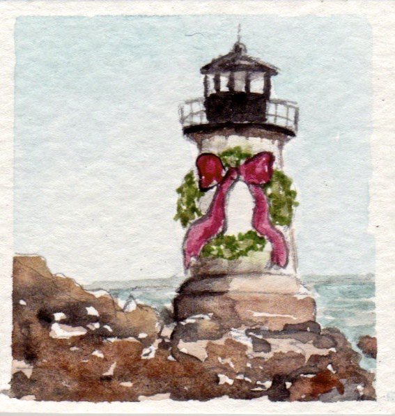 CMerinoArt's tweet photo. Christmas Lighthouse https://t.co/7nUA9oEr9W https://t.co/Tst2Vt7iBg