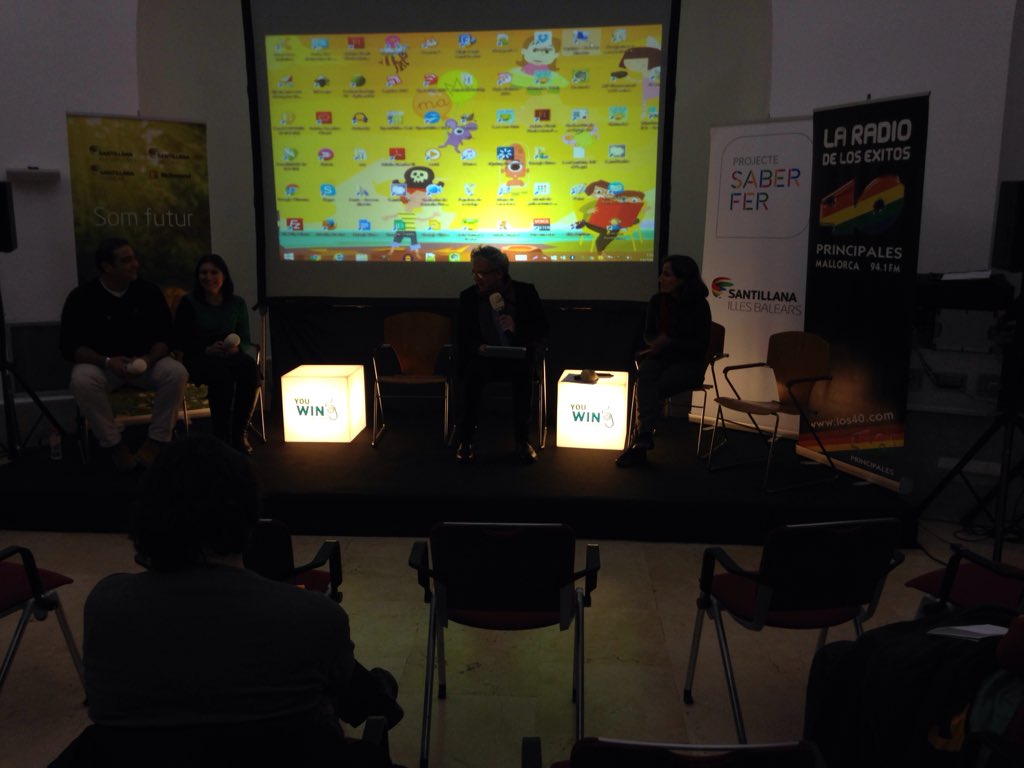 JosepRoquer's tweet photo. #YouWinMallorca en plena charla de #Gamification con #BenjamiVilloslada #educaplanet #animartec #nexus #santillana https://t.co/aaQja5eNWv