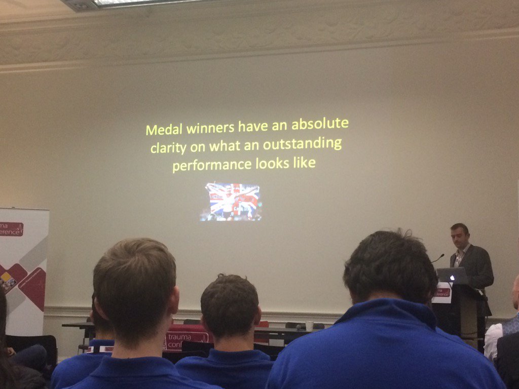 LDNtrauma's tweet photo. @uncgiggaz Think about what a gold medal performance looks like #LTC2015 https://t.co/nfT0ruvCAw