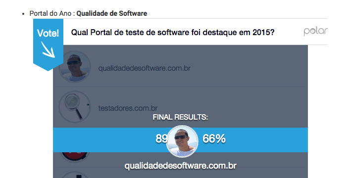 QualidadeDeSoft's tweet photo. Somos Vencedores dos Destaques 2015 ** https://t.co/6YnRYFnrb6
Obrigado a todos pela confiança no nosso trabalho! https://t.co/rcTP8gxEBm