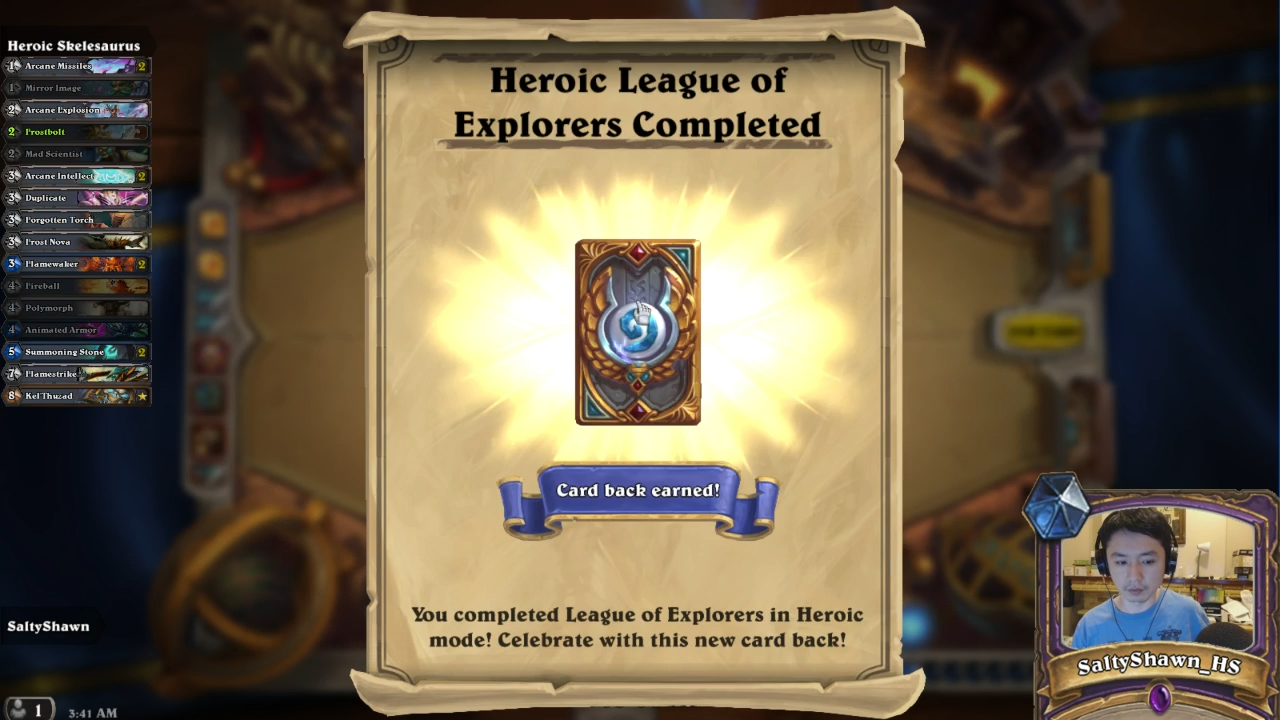 deck dust mage 0 DUST HEROIC Skelesaurus Challenge! Mage Vs Hearthstone   0