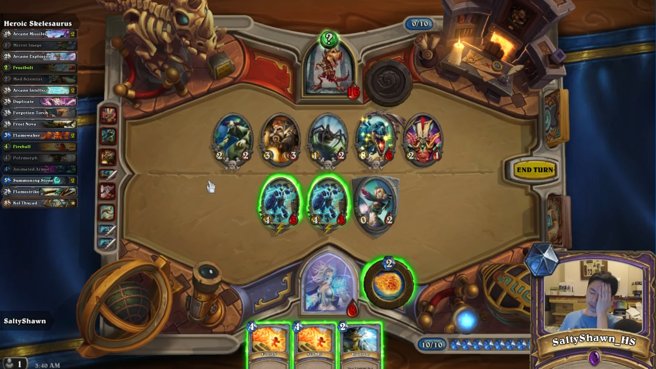 deck mage dust 0 Mage Hearthstone  Skelesaurus HEROIC DUST Challenge!  0 Vs