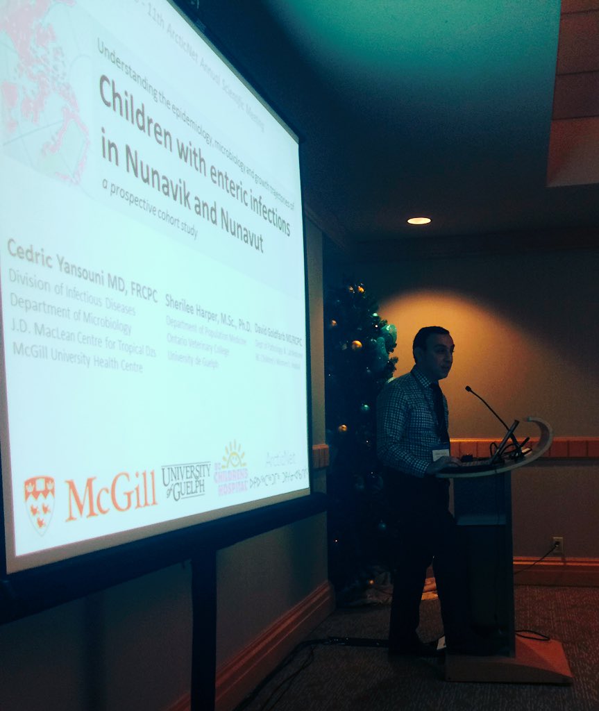 Sherilee_H's tweet photo. Dr Cedric Yansouni presents on the scoop on northern poop at #ASM2015 @McGillU https://t.co/lzEH9zzS22