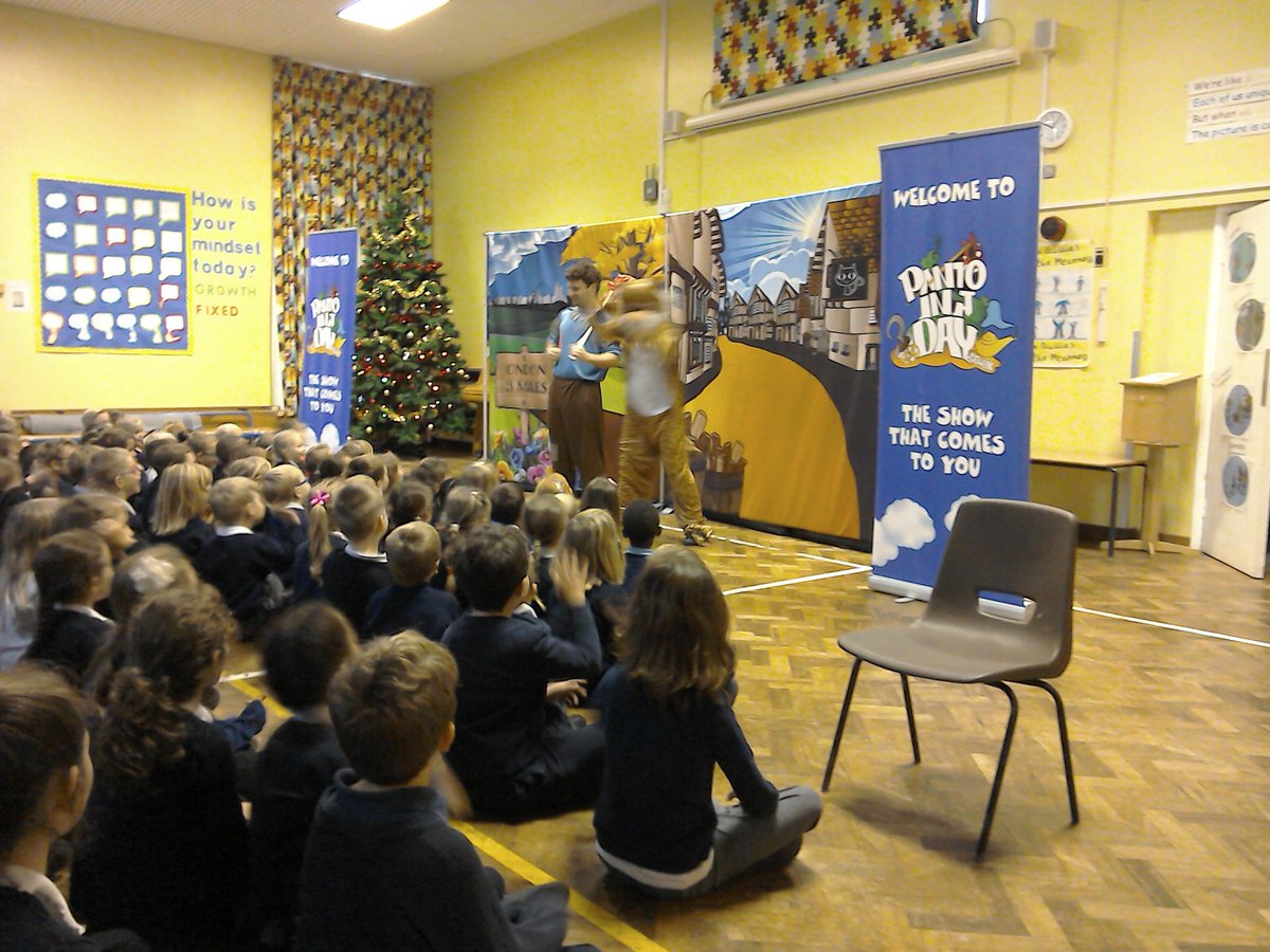 The pantomime came to school this week.