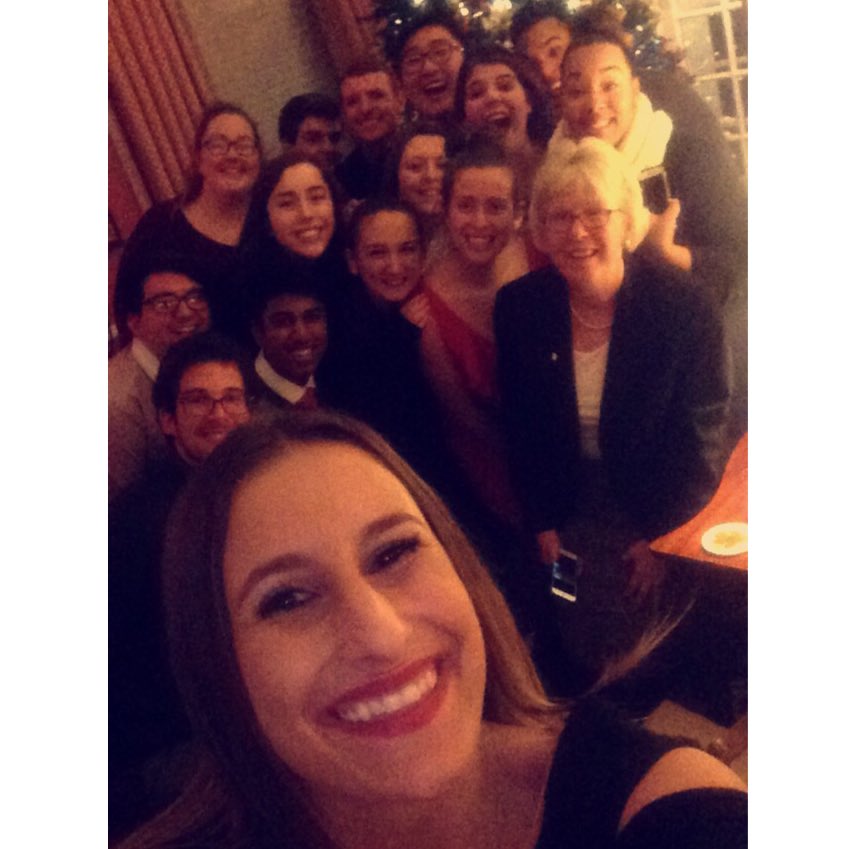 Had a BLAST at the President's Christmas Party on Wednesday, thanks @NancyMTargett for having us! #selfie