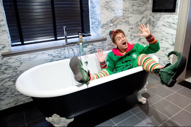 BenForsterBase's tweet photo. How does a busy Buddy unwind? He relaxes in the bath at @HotelBloomsbury #whereself https://t.co/BNv2osASCE