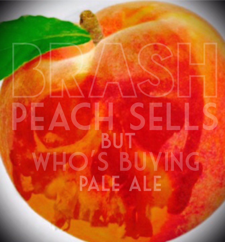 Brashland open tonight 6-midnight with a special CASK tapping of Peach Sells but Who's Buying pale (EZ7 w/peach)