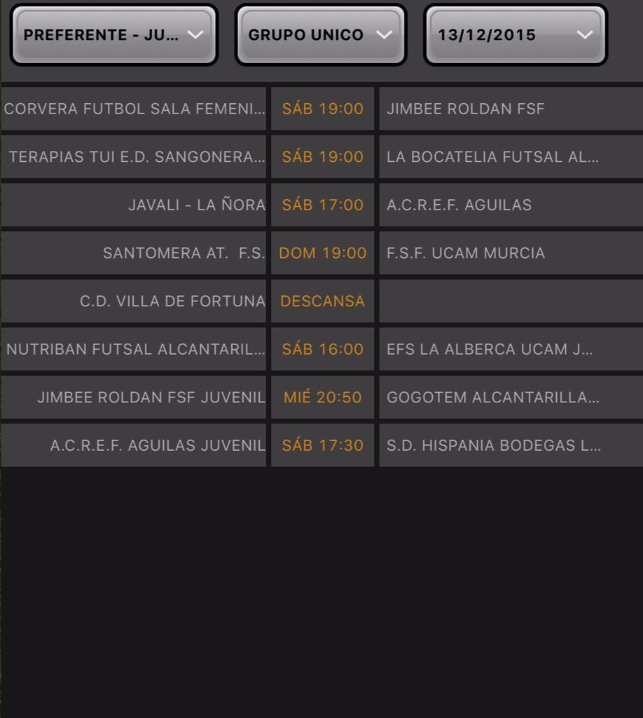FutfemRm's tweet photo. Horarios preferente - juvenil femenina futsal. https://t.co/XZA89QTI90