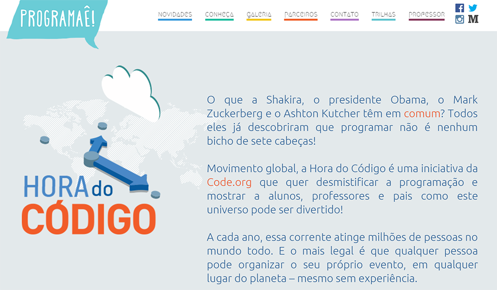 inagaki's tweet photo. Até o dia 13 vai rolar a #HoradoCodigo, incentivando jovens a programarem: https://t.co/GSELgZwSGV #programaê https://t.co/XEp7BmDTv4
