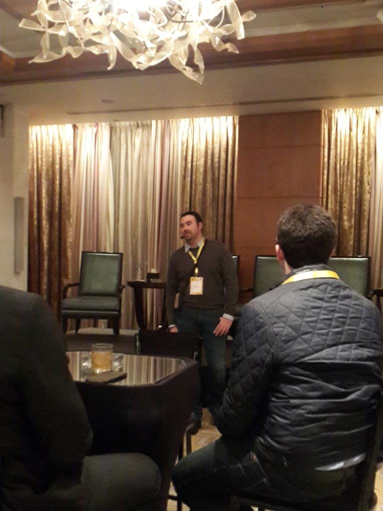 cairoangels's tweet photo. Our Chairman, Aly Shalakany, giving opening remarks at #RiseUp15's Investor Evening. #Cairoangels https://t.co/iqCRLi3K7j