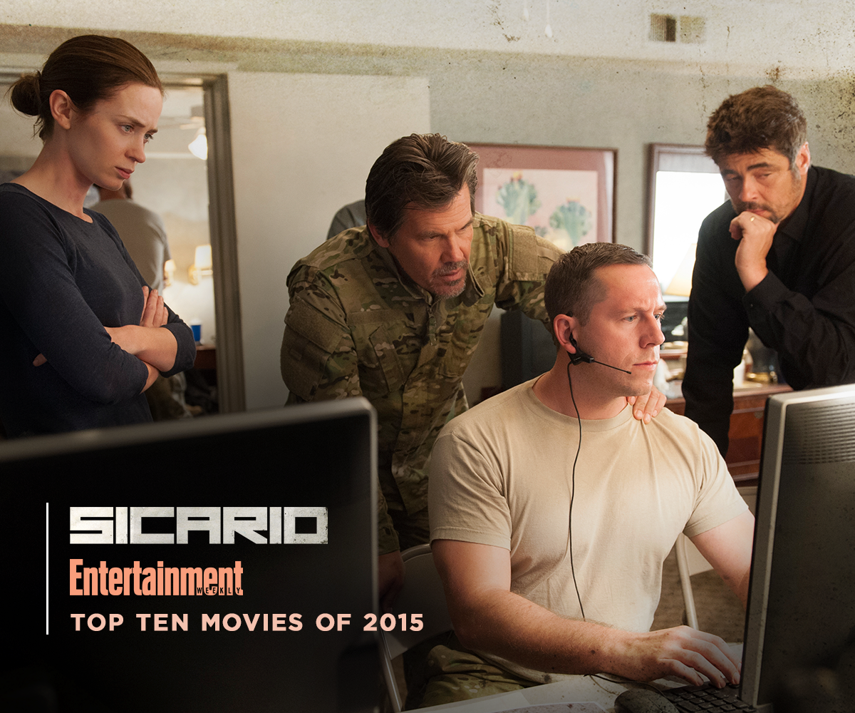 SicarioMovie's tweet photo. #Sicario has been selected as one of @EW's best movies of 2015. https://t.co/cz4fb5HLvk