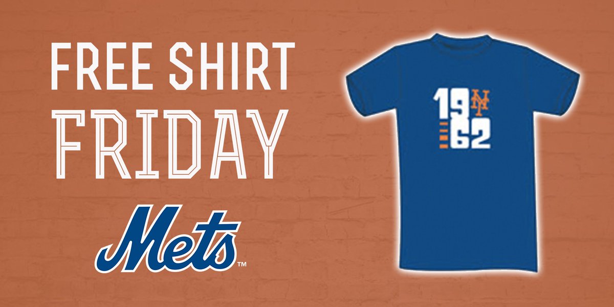 Mets's tweet photo. #FreeShirtFriday continues! RT to enter to win this #Mets 1962 shirt. https://t.co/HNScWINKXm