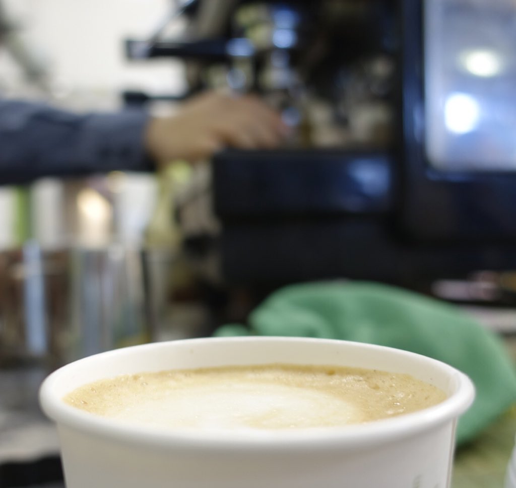 Service_Ninja's tweet photo. @Atlassian has us covered for #coffee to keep us going to finish #shipit33 #HowYaBean barista team rocks! #goTeam https://t.co/UARdCwLDOa