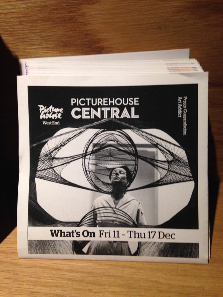 We've got Peggy Guggenheim <a href="/CentralPictureH/">Picturehouse Central</a> from today. <a href="/GuggenheimPeggy/">PeggyGuggenheim</a>