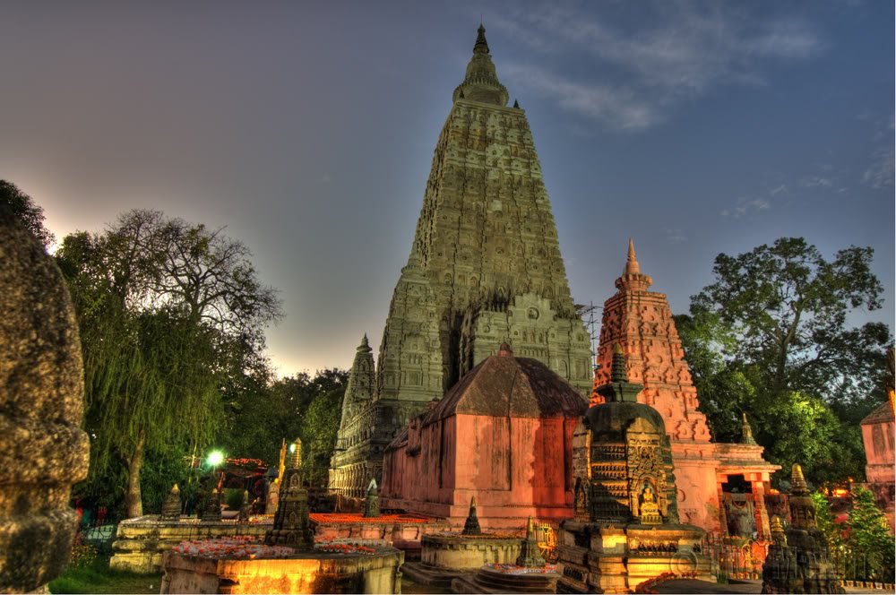 Mahabodhi Temple, Gaya, Bihar IMAGES, GIF, ANIMATED GIF, WALLPAPER, STICKER FOR WHATSAPP & FACEBOOK