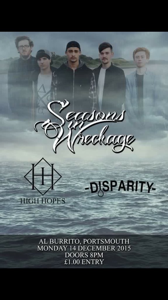 DisparityUKBAND's tweet photo. This is our last show of the year. Let's see some friendly faces and some new ones! 

#Disparityuk #melodichardcore https://t.co/nxoHVnH7pf