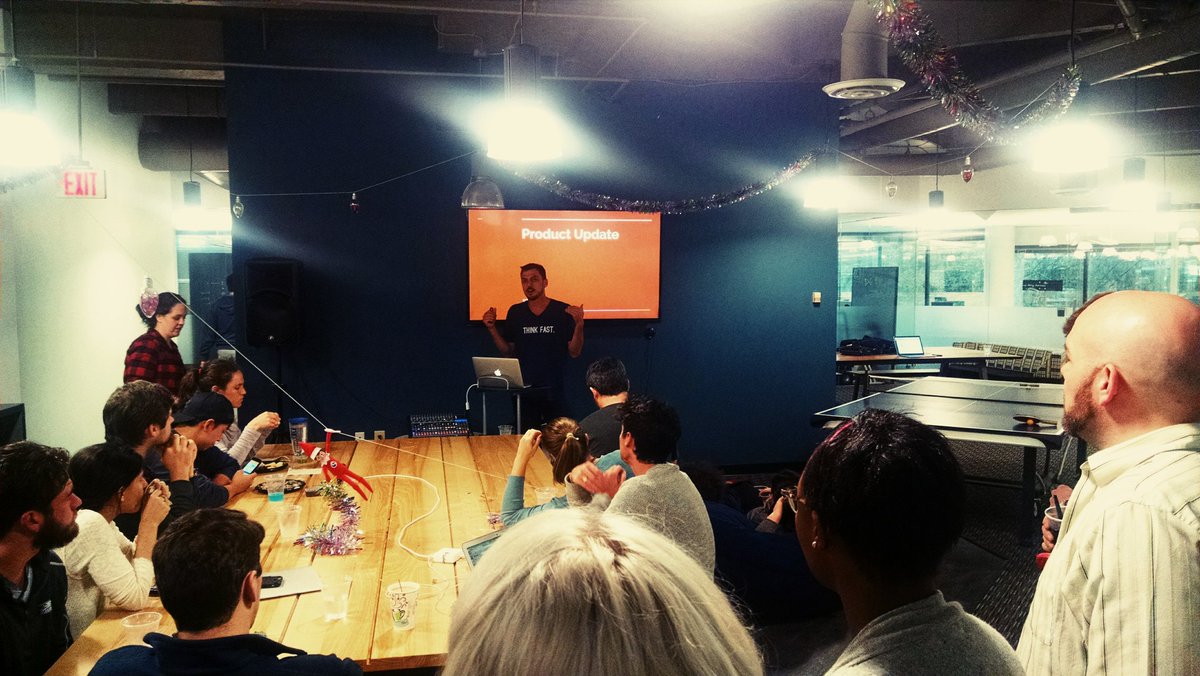 AlyintheATL's tweet photo. In-office #product update with @TheSeanKester! #gettingonthesamepage https://t.co/oQFC3cWwjJ