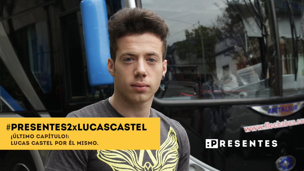 ¡Último capítulo de #Presentes2xLucasCastel! Encontralo hoy 20.15 en nuestras redes oficiales cc <a href="/lucas_castel/">Lucas castel</a>